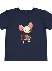 Toddler Tee — Cute Warrior Mouse Graphic Shirt