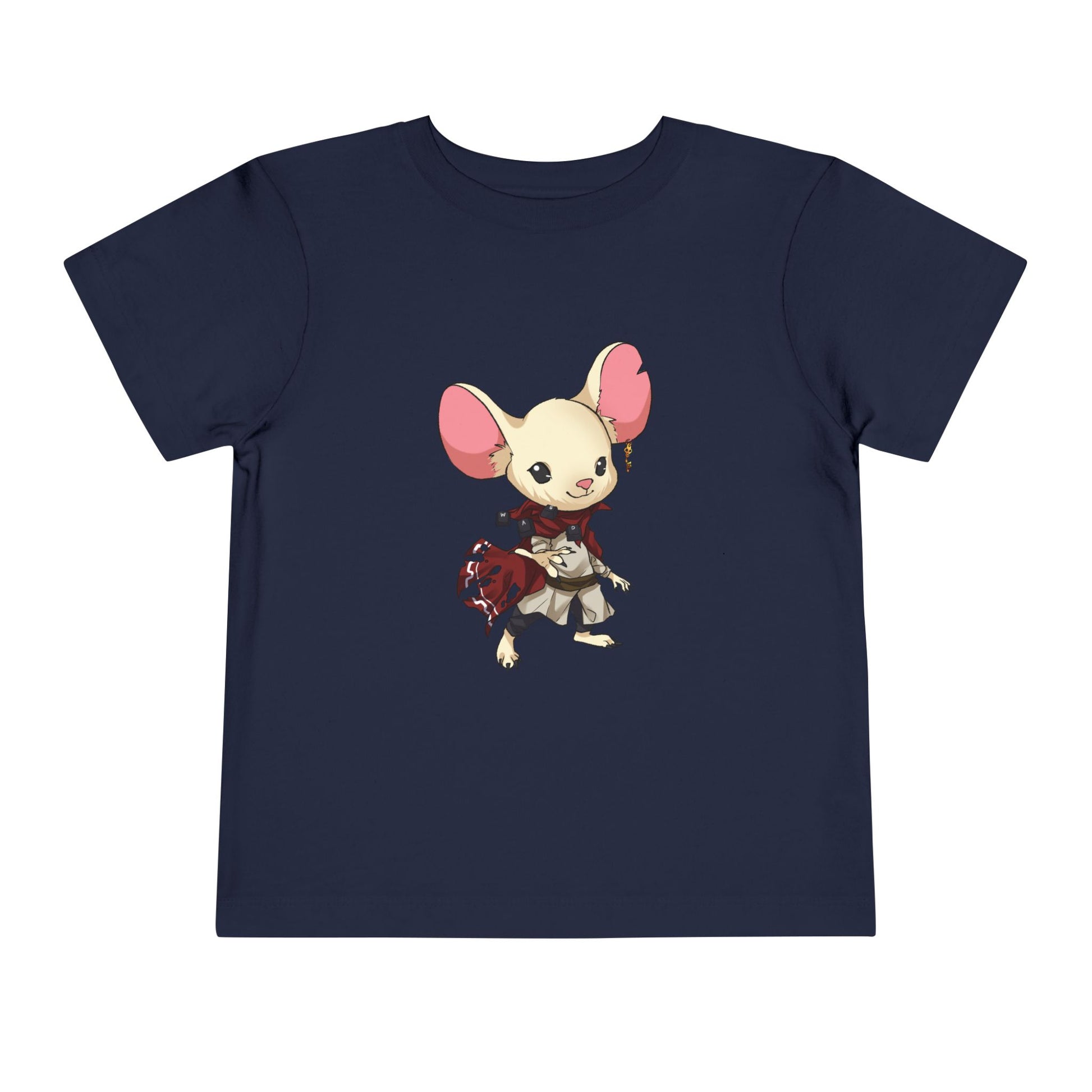 Toddler Tee — Cute Warrior Mouse Graphic Shirt