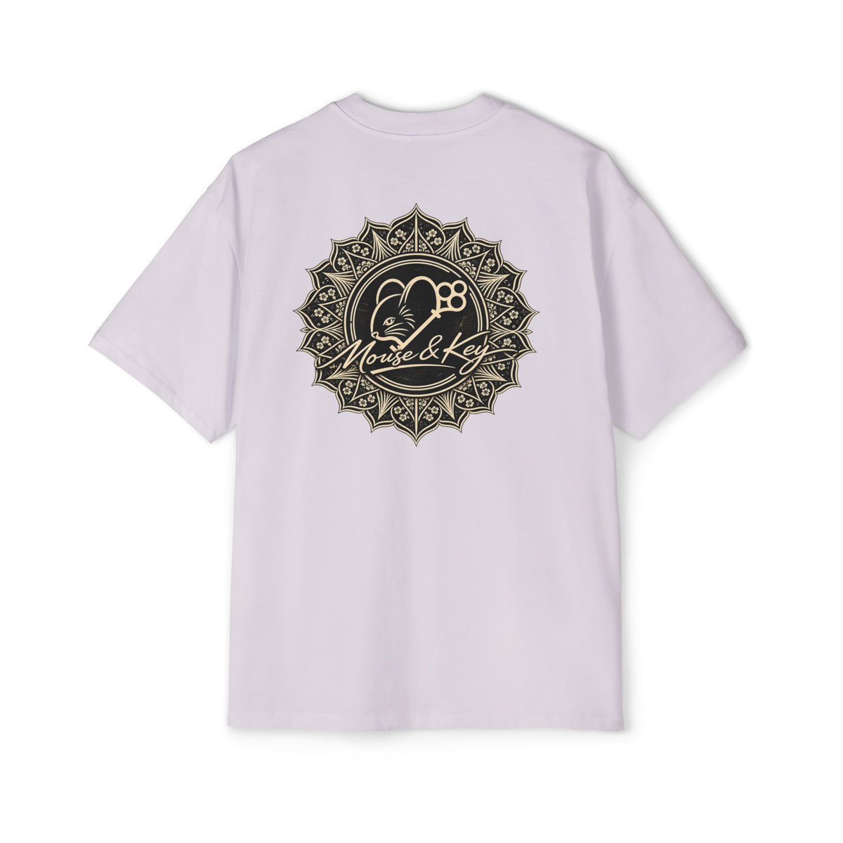 T-shirt oversize Mandala souris et clé