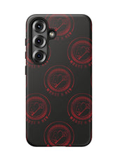 Coque de téléphone — Motif logo M&K à timbre rouge