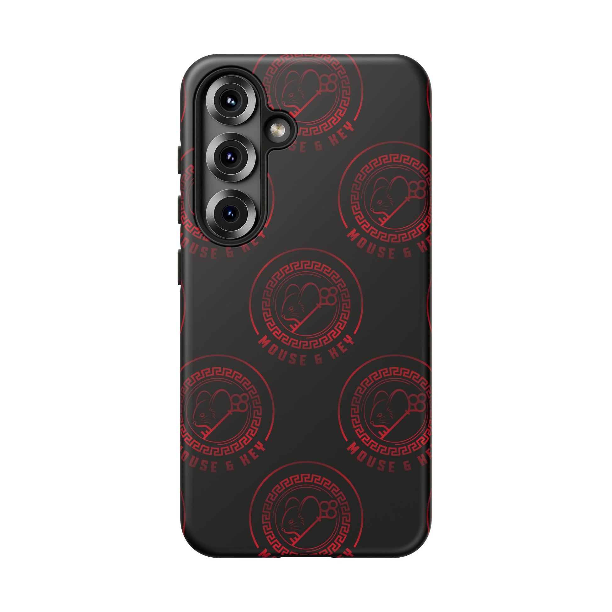 Coque de téléphone — Motif logo M&K à timbre rouge