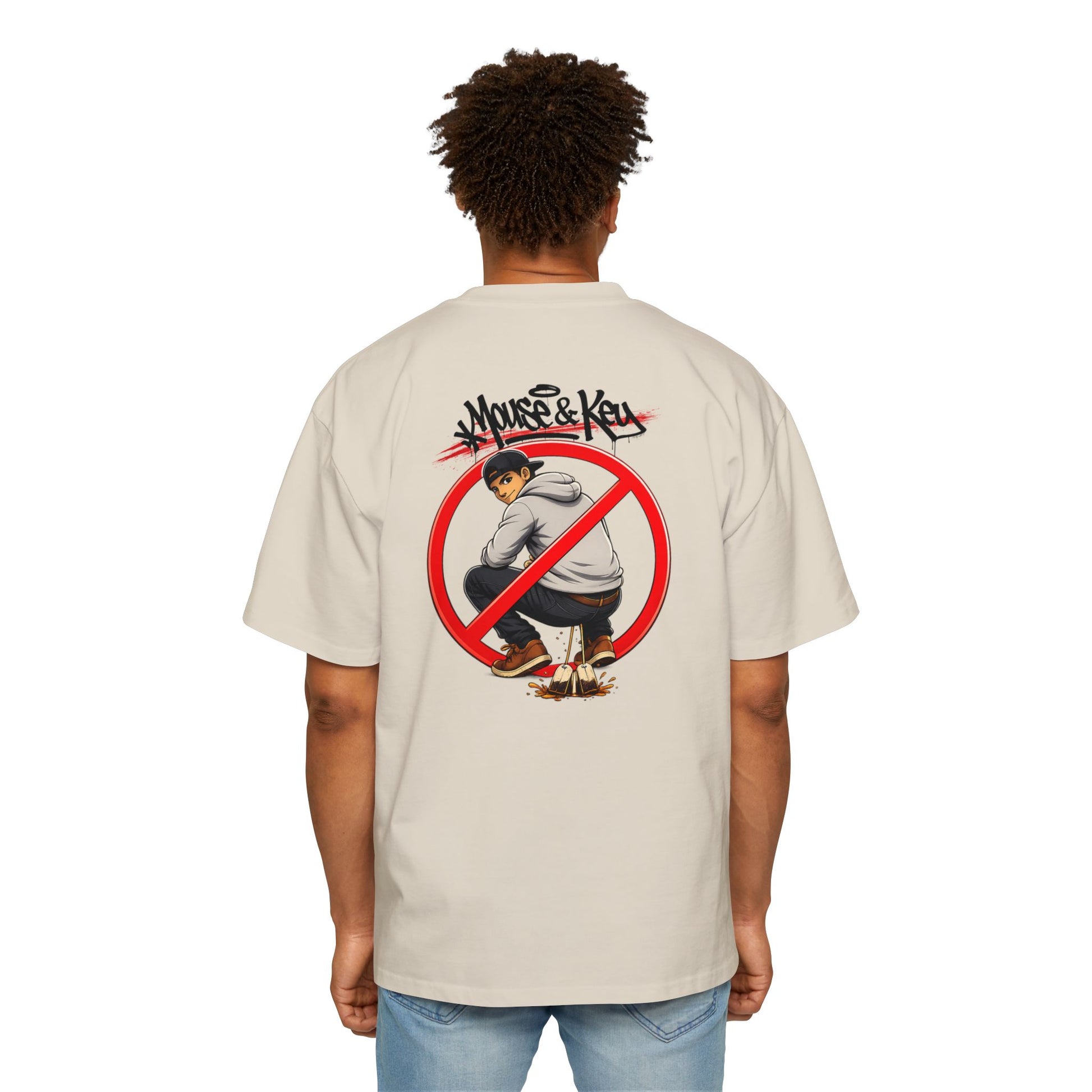 Mouse & Key No Tea Baggin' - Oversized Tee