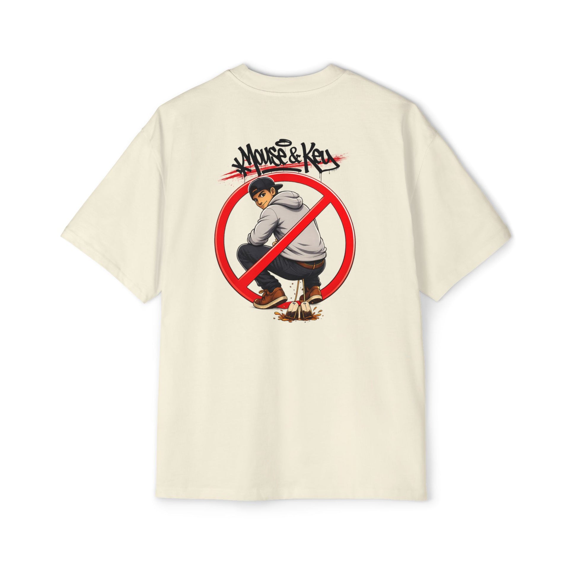 Mouse & Key No Tea Baggin' - Oversized Tee