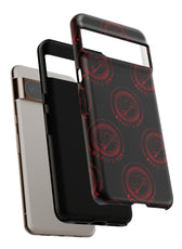 Coque de téléphone — Motif logo M&K à timbre rouge