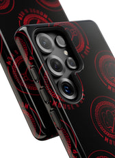 Coque de téléphone — Motif logo M&K à timbre rouge
