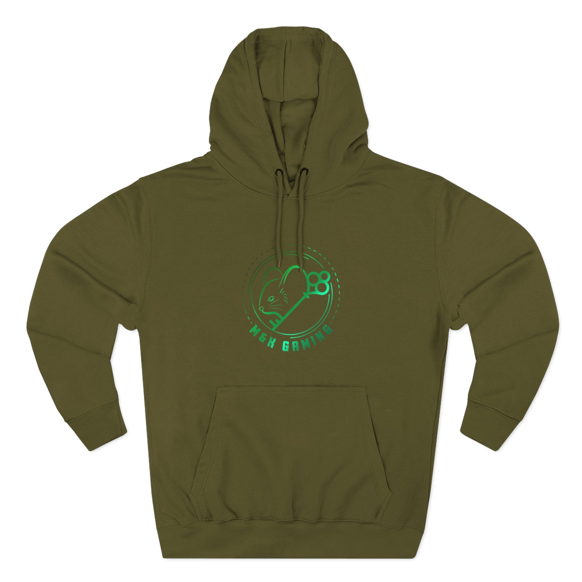 Green M & K Gaming Emblem - Fleece Hoodie