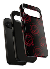 Coque de téléphone — Motif logo M&K à timbre rouge