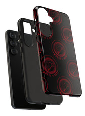 Coque de téléphone — Motif logo M&K à timbre rouge