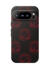 Coque de téléphone — Motif logo M&K à timbre rouge