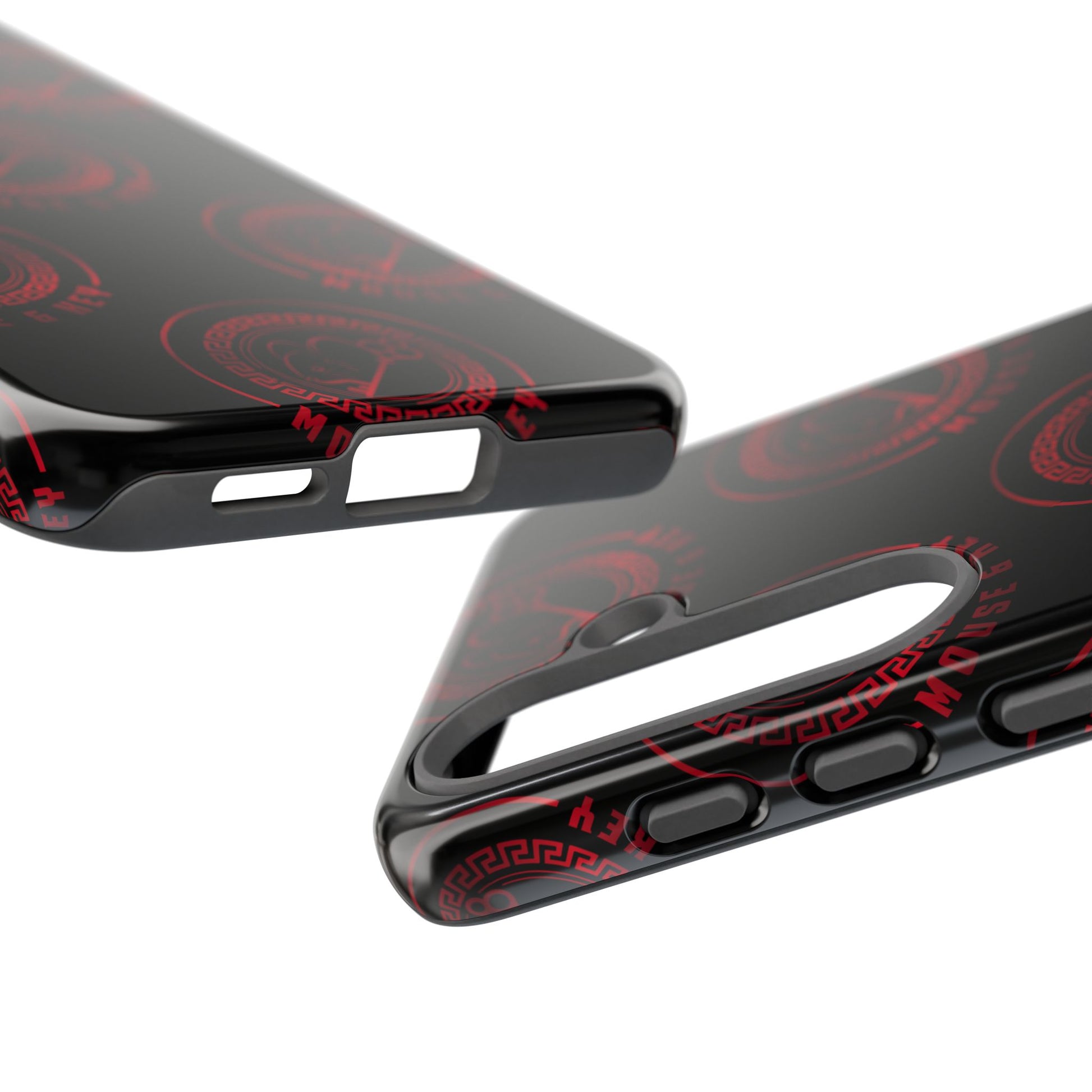Coque de téléphone — Motif logo M&K à timbre rouge