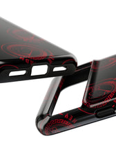 Coque de téléphone — Motif logo M&K à timbre rouge