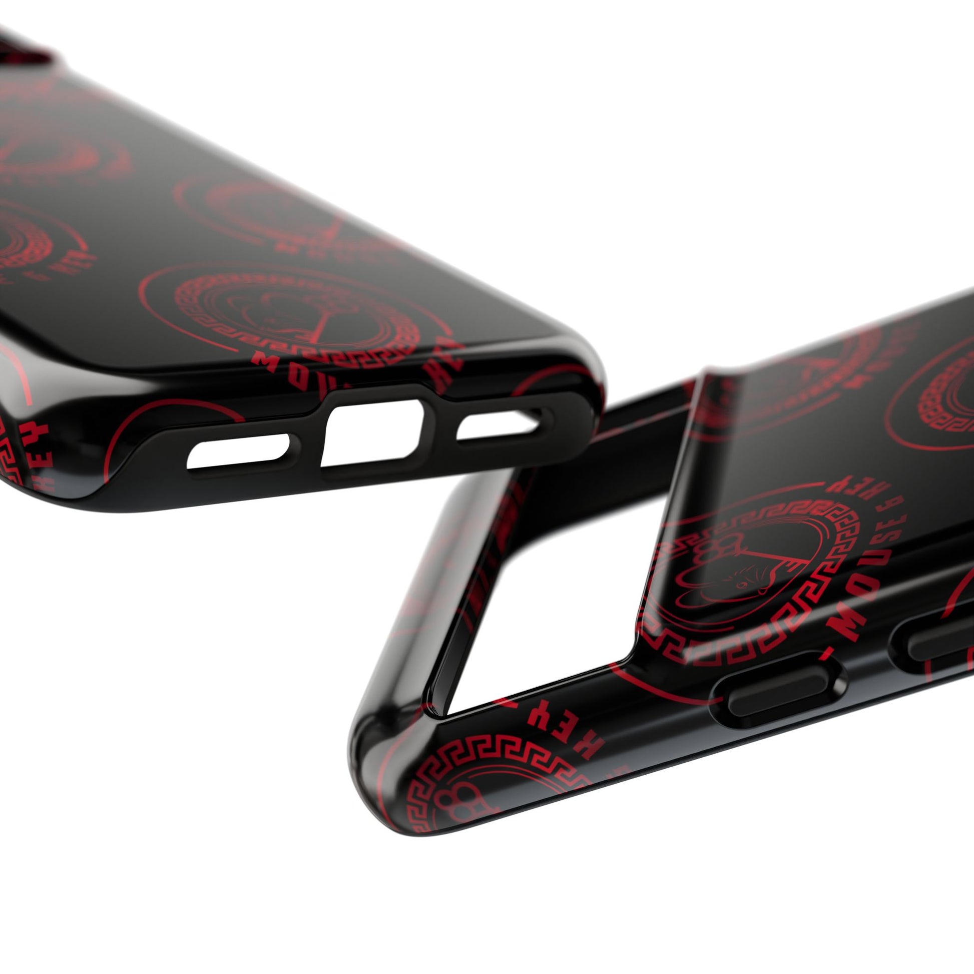 Coque de téléphone — Motif logo M&K à timbre rouge
