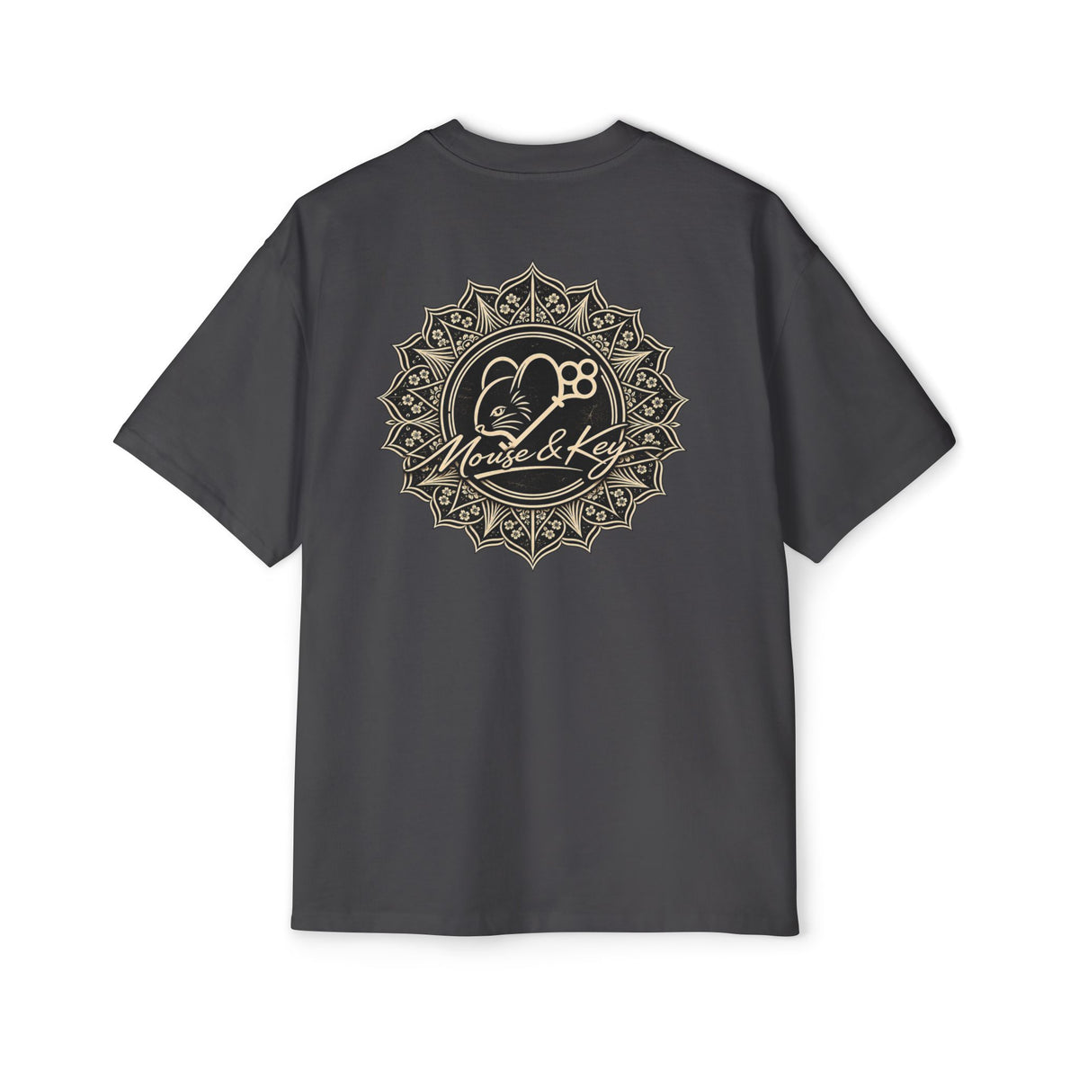 T-shirt oversize Mandala souris et clé
