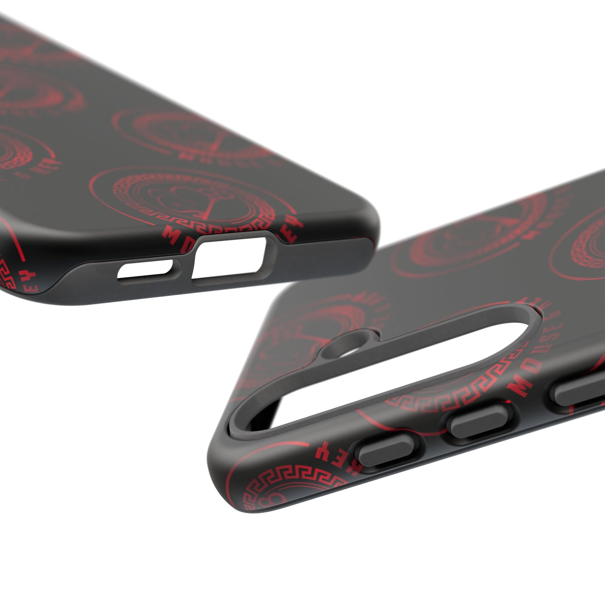 Coque de téléphone — Motif logo M&K à timbre rouge