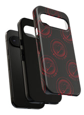 Coque de téléphone — Motif logo M&K à timbre rouge