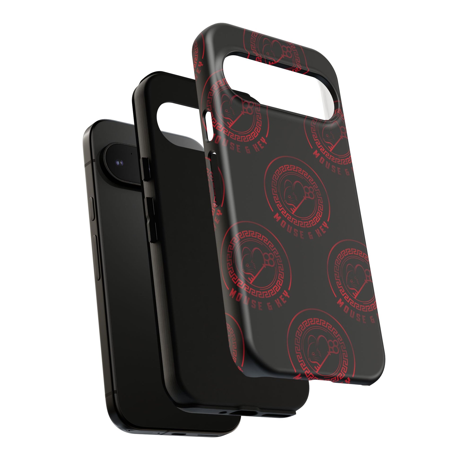 Coque de téléphone — Motif logo M&K à timbre rouge