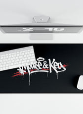 Mouse & Key Graffiti Gaming Desk Mat