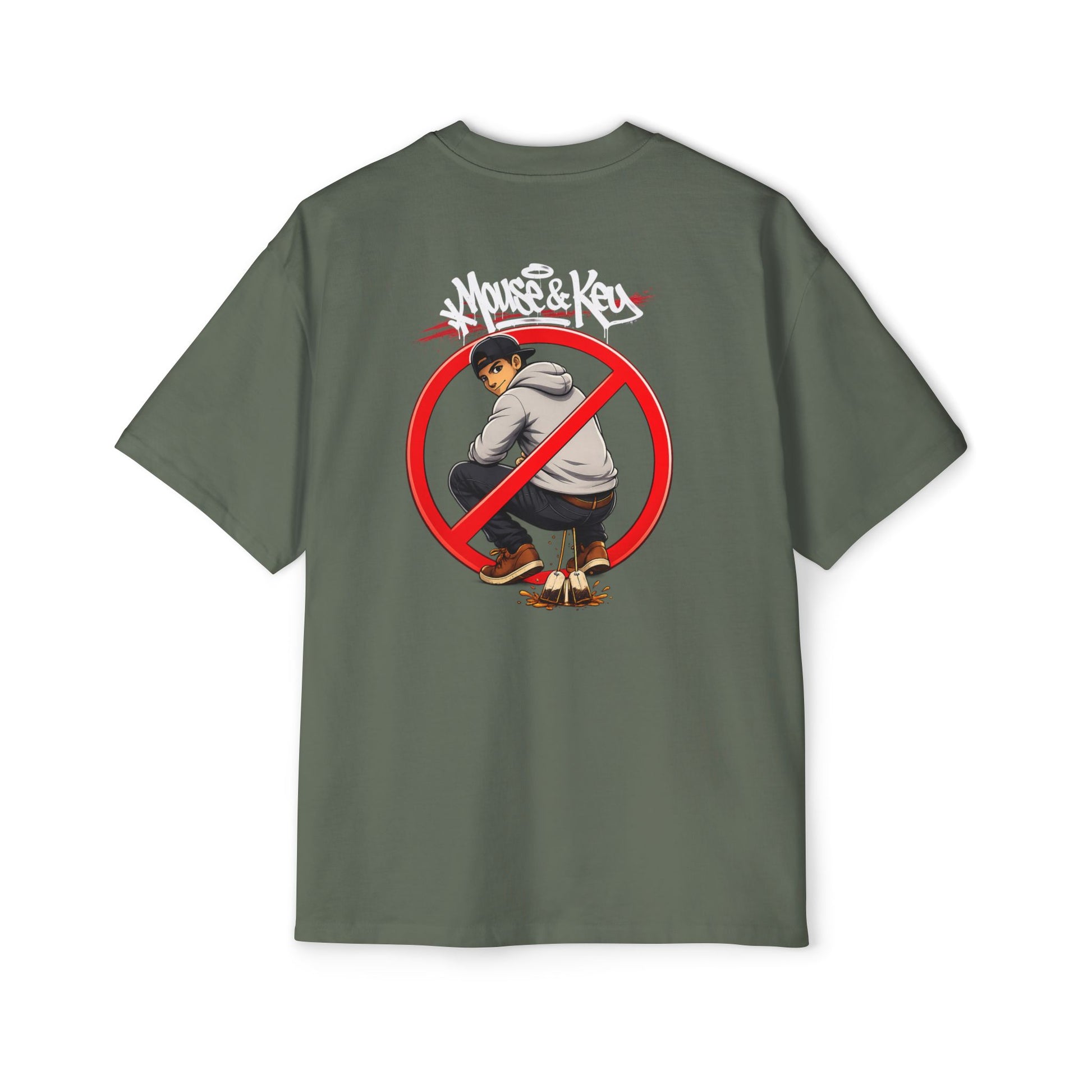 Mouse & Key No Tea Baggin' - Oversized Tee