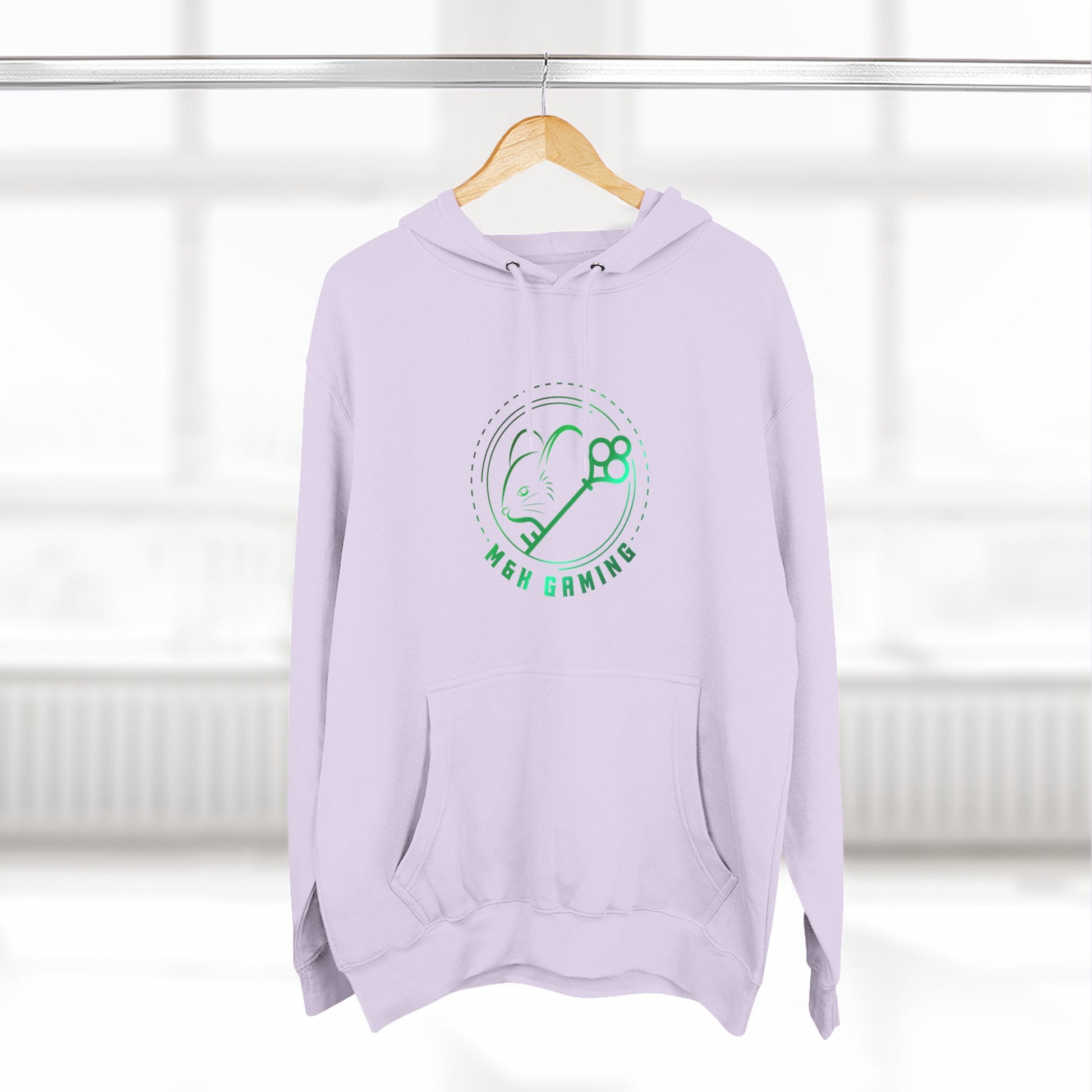Green M & K Gaming Emblem - Fleece Hoodie