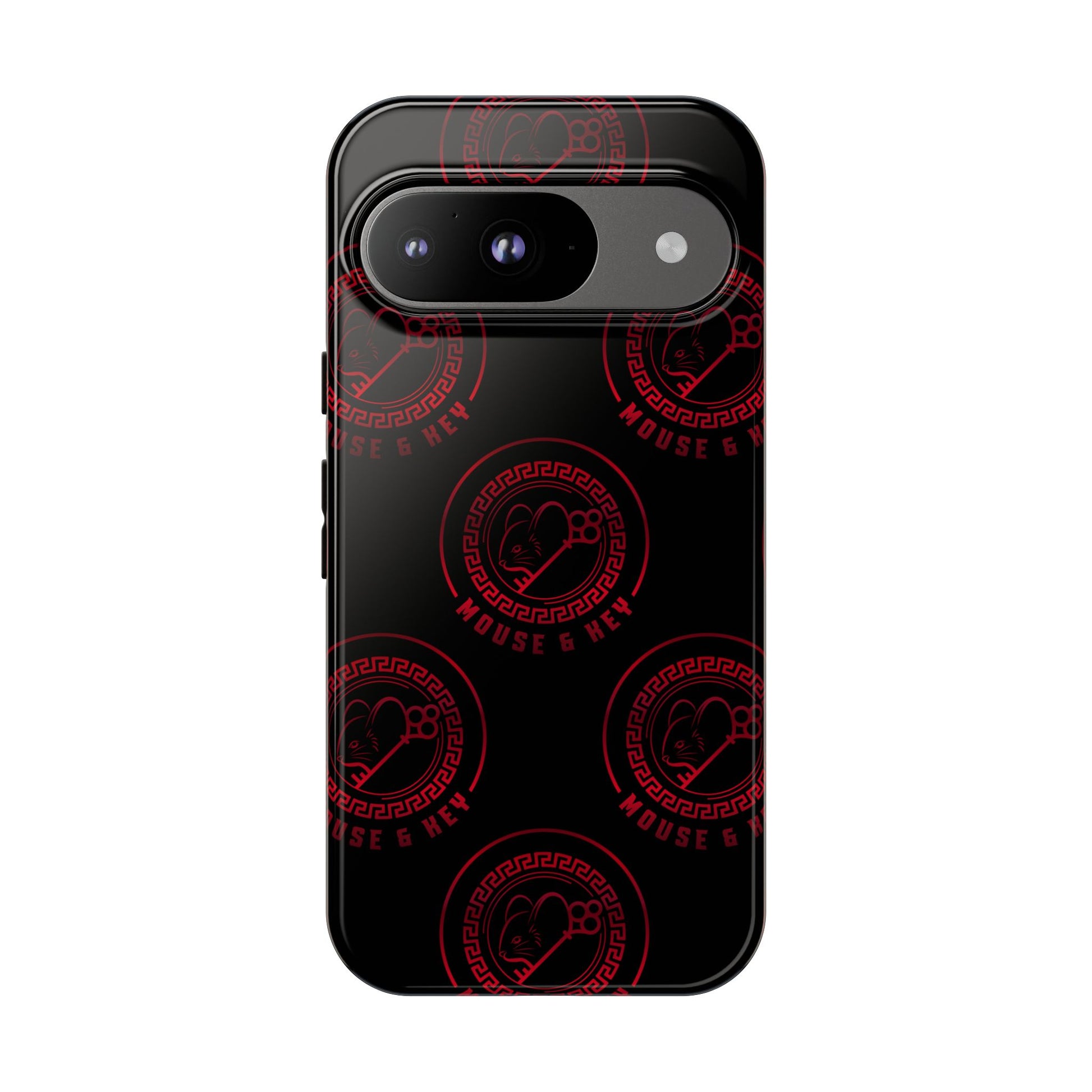 Coque de téléphone — Motif logo M&K à timbre rouge
