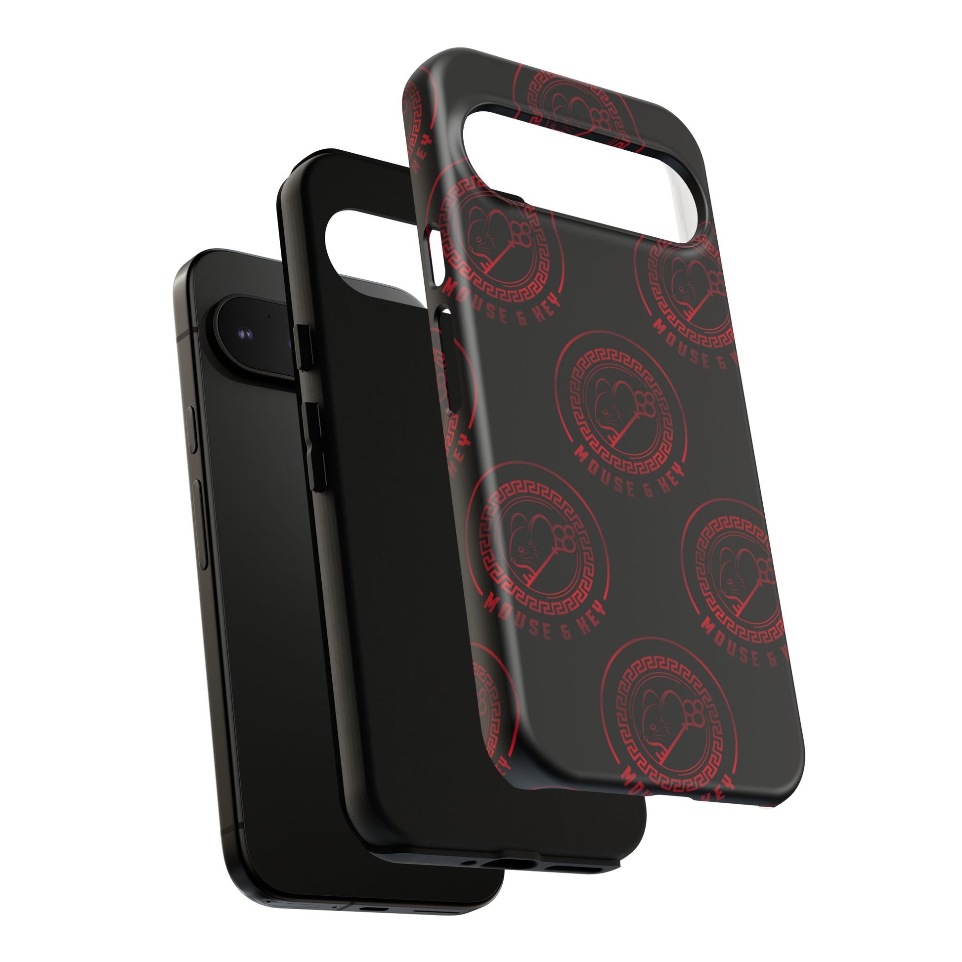 Coque de téléphone — Motif logo M&K à timbre rouge