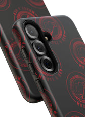 Coque de téléphone — Motif logo M&K à timbre rouge