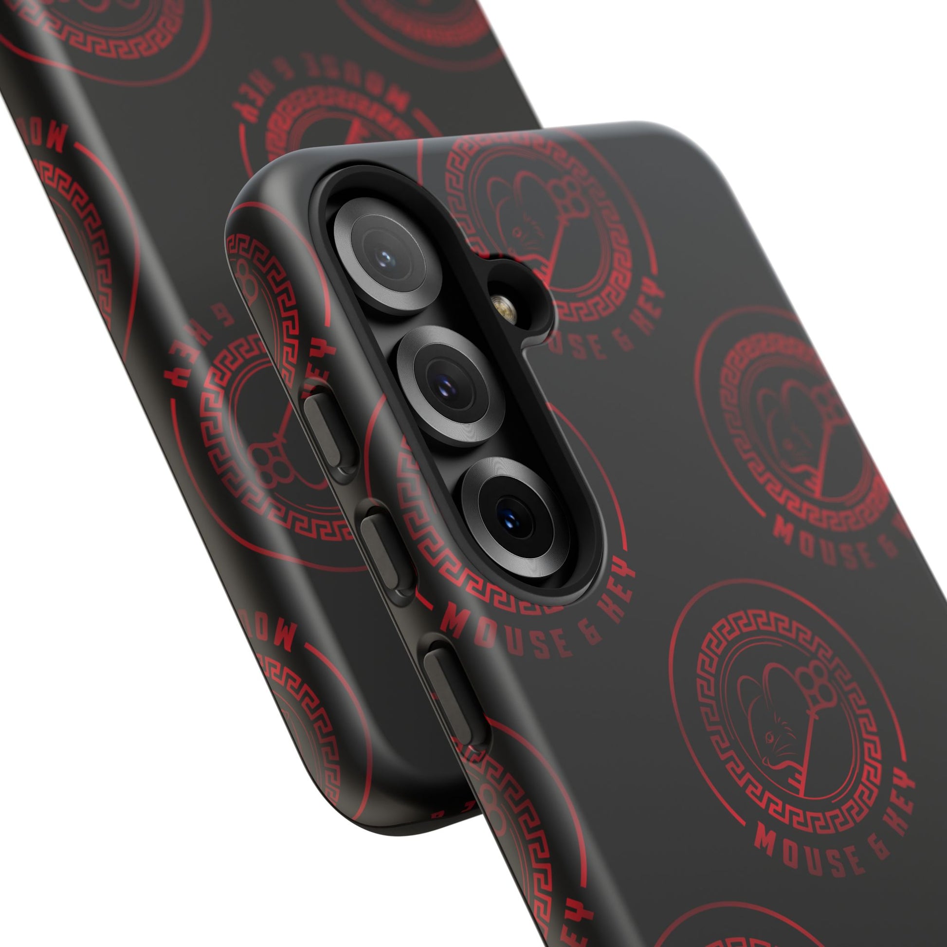 Coque de téléphone — Motif logo M&K à timbre rouge