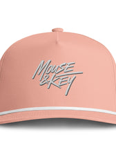 Mouse & Key Embroidered Snapback Hat - Rope Cap