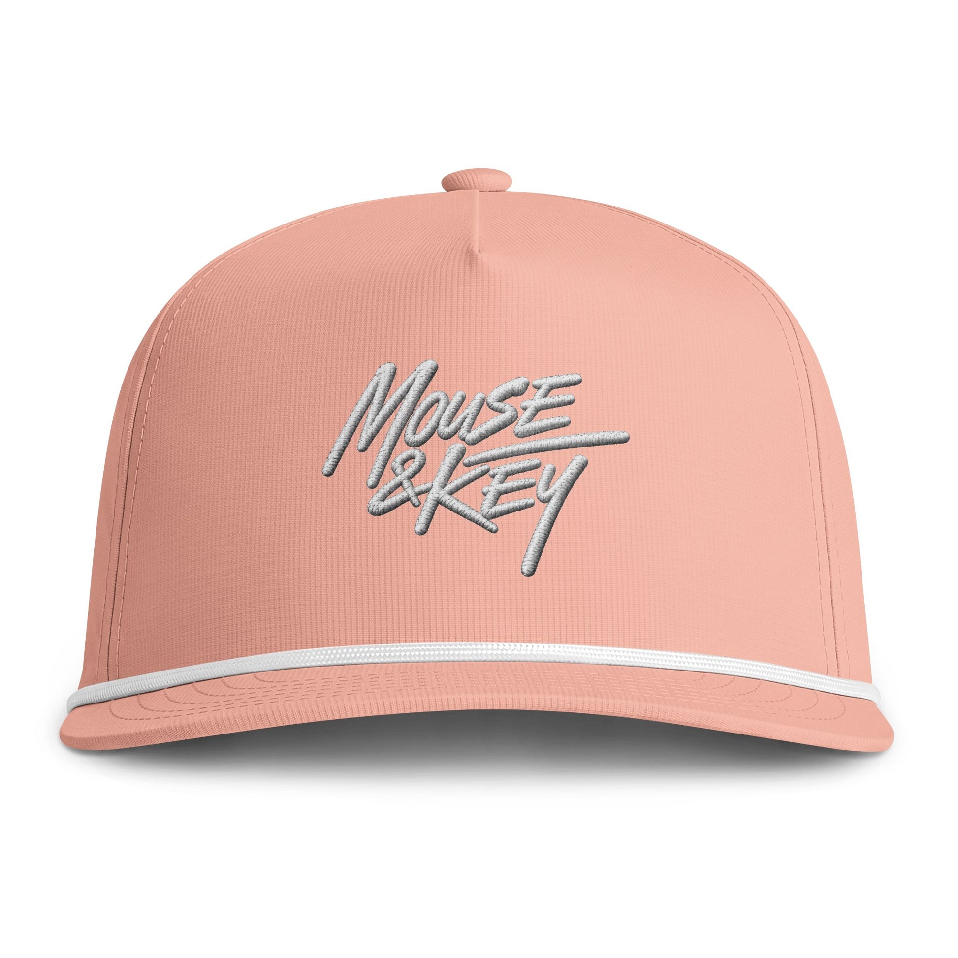 Mouse & Key Embroidered Snapback Hat - Rope Cap