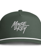 Mouse & Key Embroidered Snapback Hat - Rope Cap