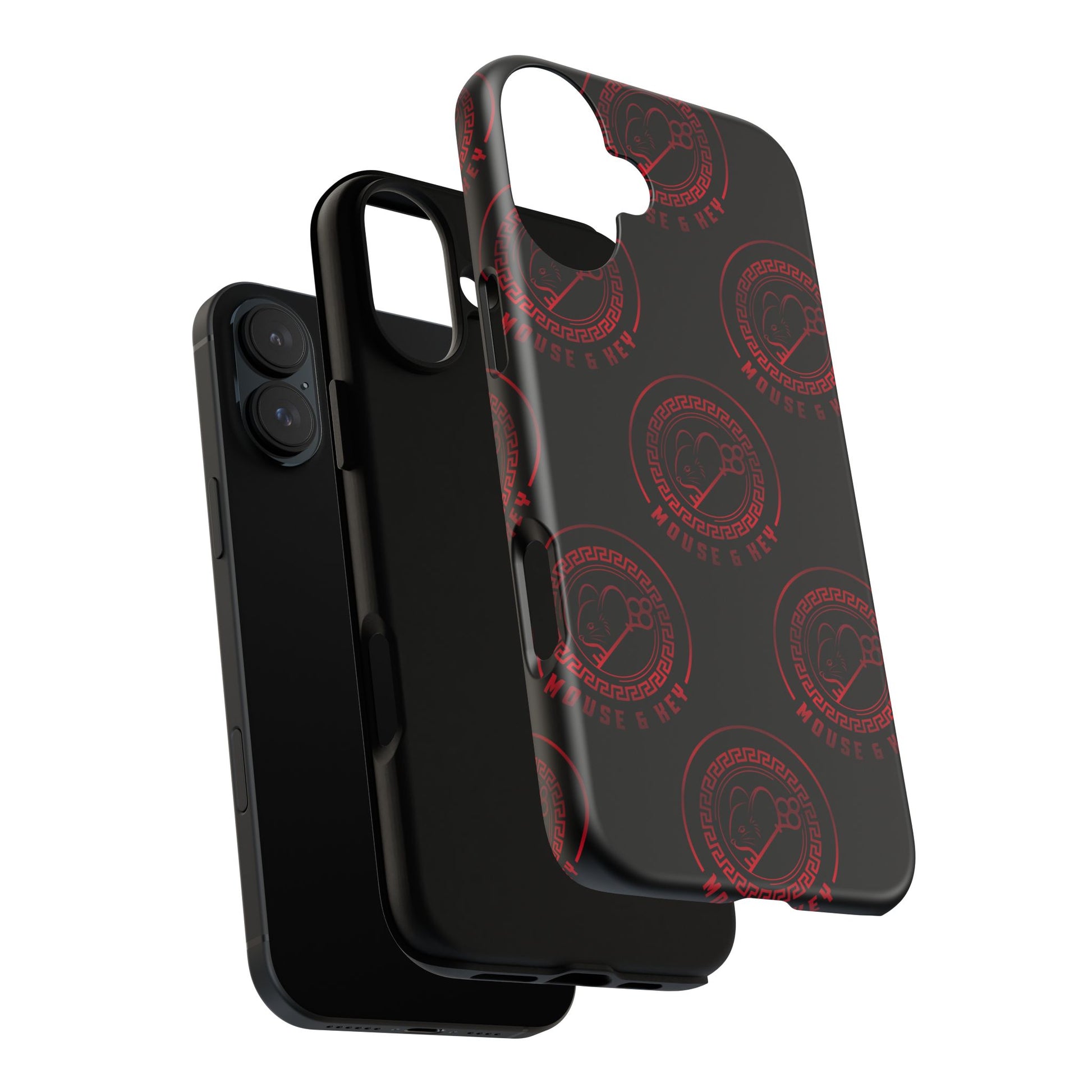 Coque de téléphone — Motif logo M&K à timbre rouge