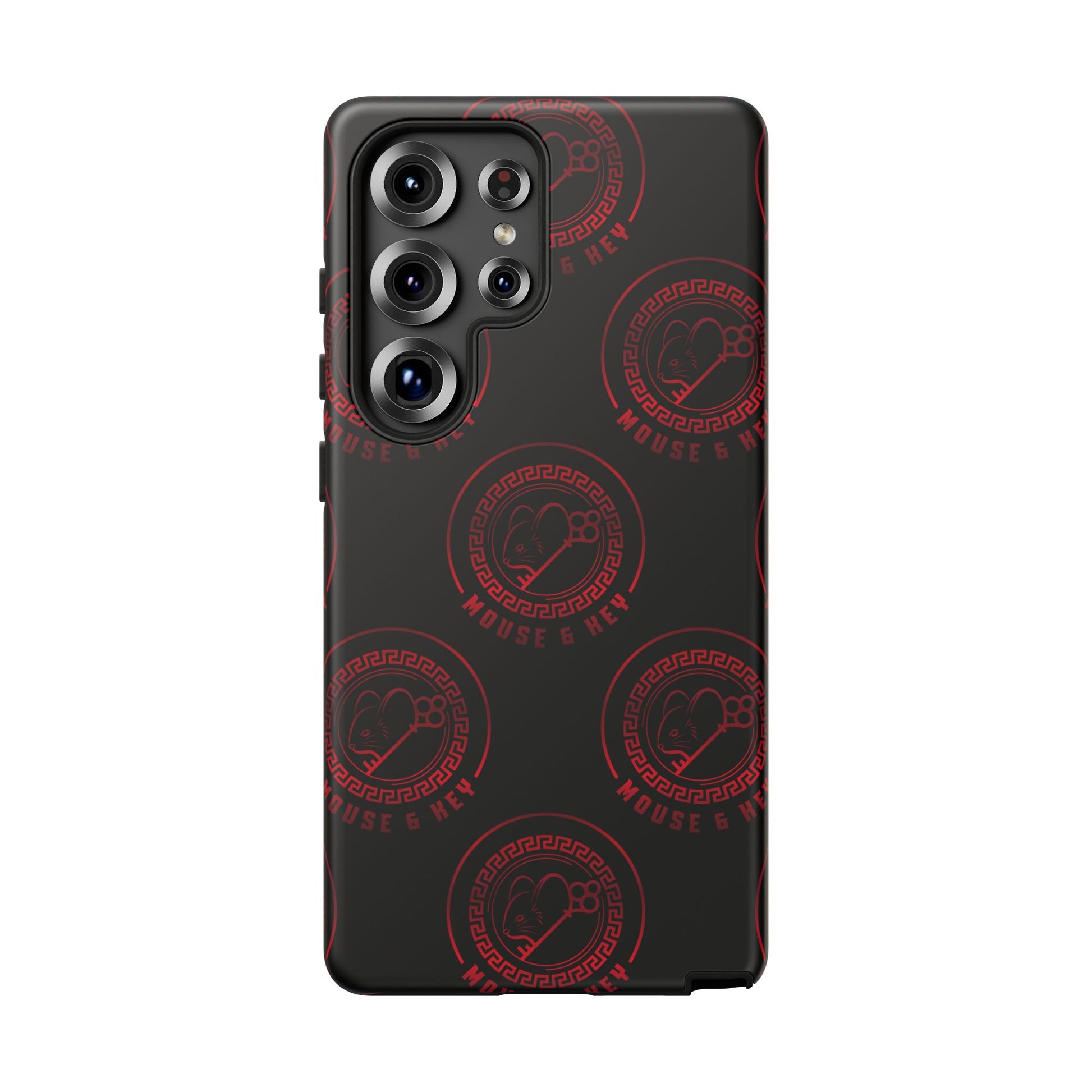 Coque de téléphone — Motif logo M&K à timbre rouge