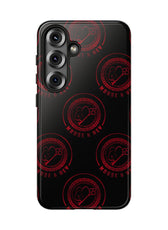 Coque de téléphone — Motif logo M&K à timbre rouge