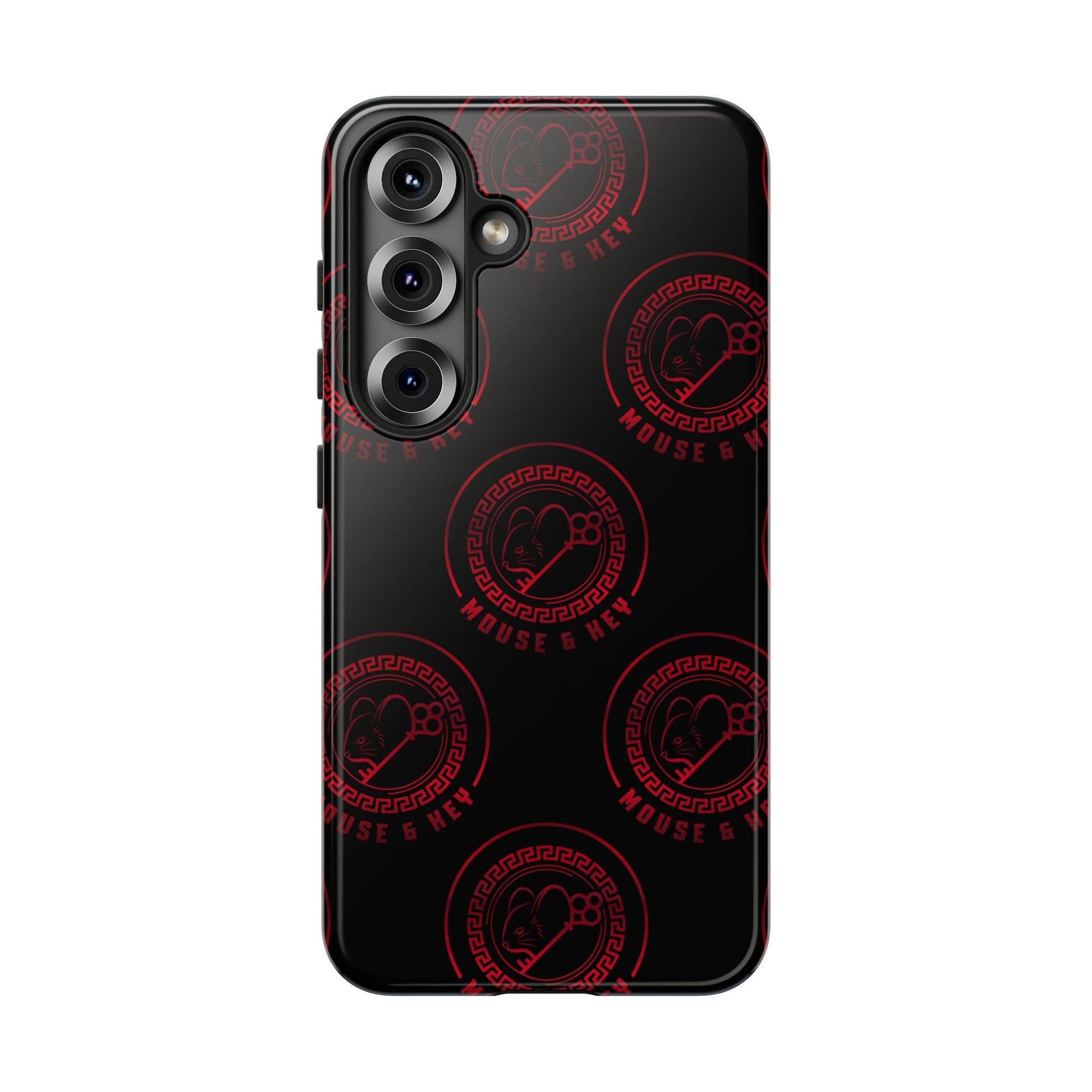 Coque de téléphone — Motif logo M&K à timbre rouge