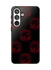 Coque de téléphone — Motif logo M&K à timbre rouge