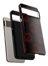 Coque de téléphone — Motif logo M&K à timbre rouge