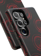 Coque de téléphone — Motif logo M&K à timbre rouge