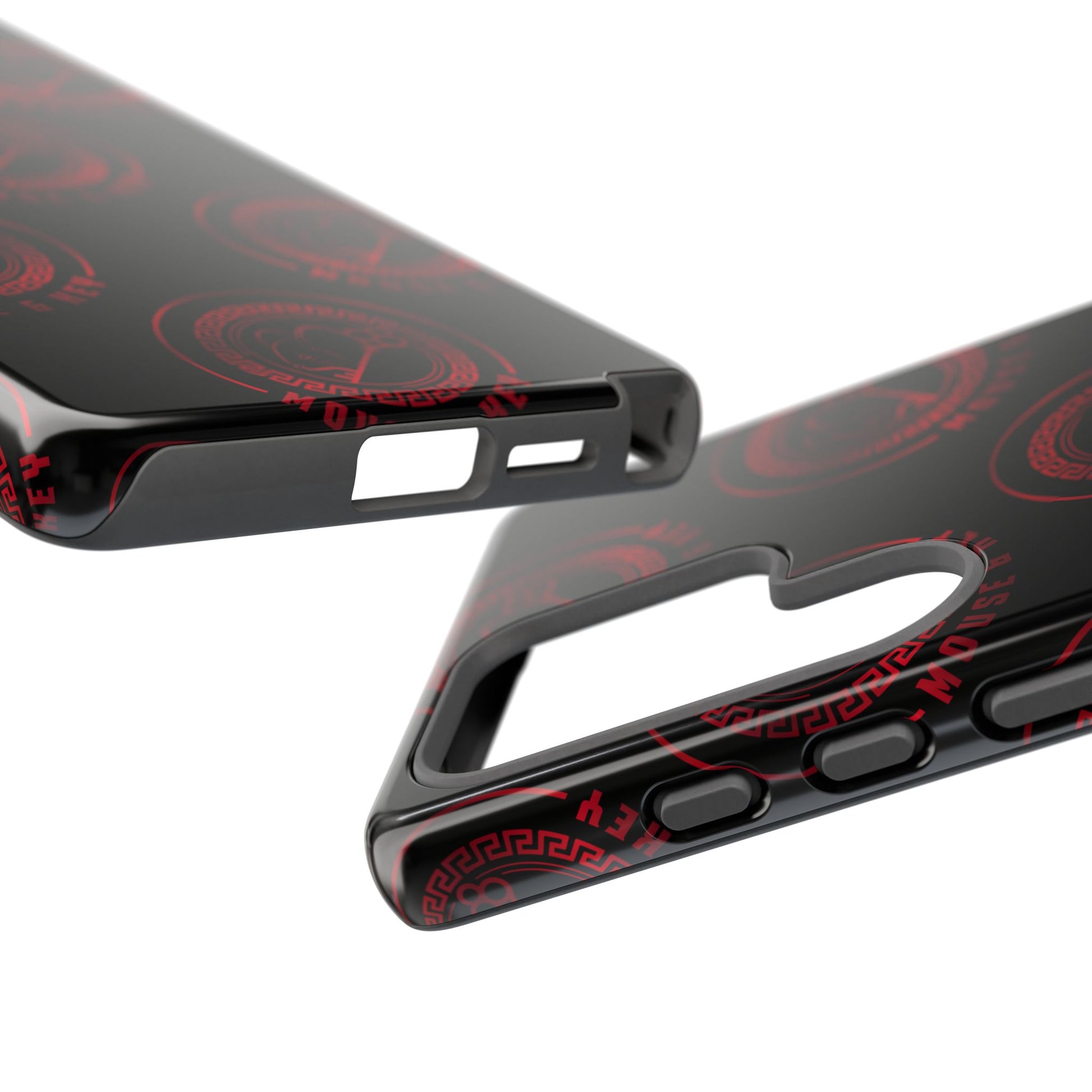 Coque de téléphone — Motif logo M&K à timbre rouge