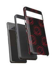 Coque de téléphone — Motif logo M&K à timbre rouge