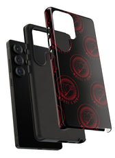 Coque de téléphone — Motif logo M&K à timbre rouge