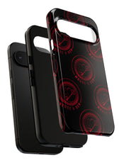 Coque de téléphone — Motif logo M&K à timbre rouge