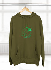 Green M & K Gaming Emblem - Fleece Hoodie