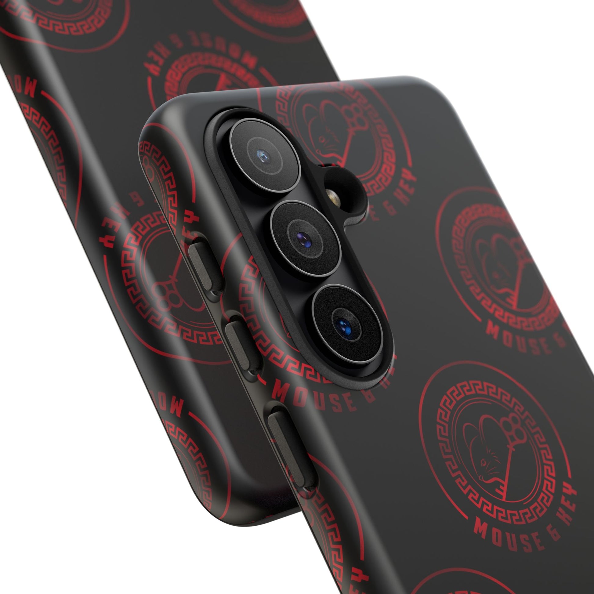 Coque de téléphone — Motif logo M&K à timbre rouge