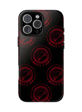 Coque de téléphone — Motif logo M&K à timbre rouge