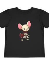 Toddler Tee — Cute Warrior Mouse Graphic Shirt