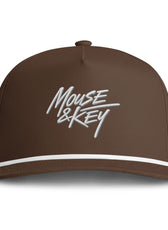 Mouse & Key Embroidered Snapback Hat - Rope Cap
