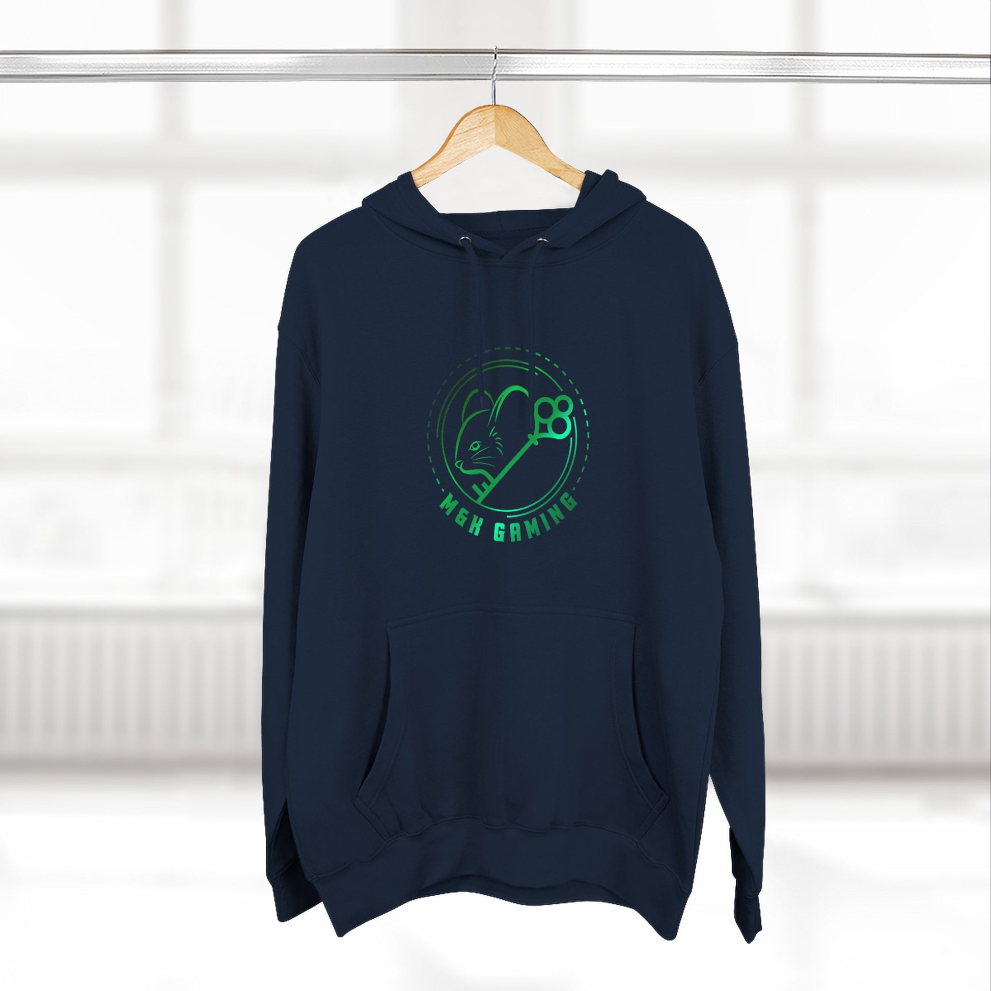 Green M & K Gaming Emblem - Fleece Hoodie