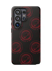 Coque de téléphone — Motif logo M&K à timbre rouge