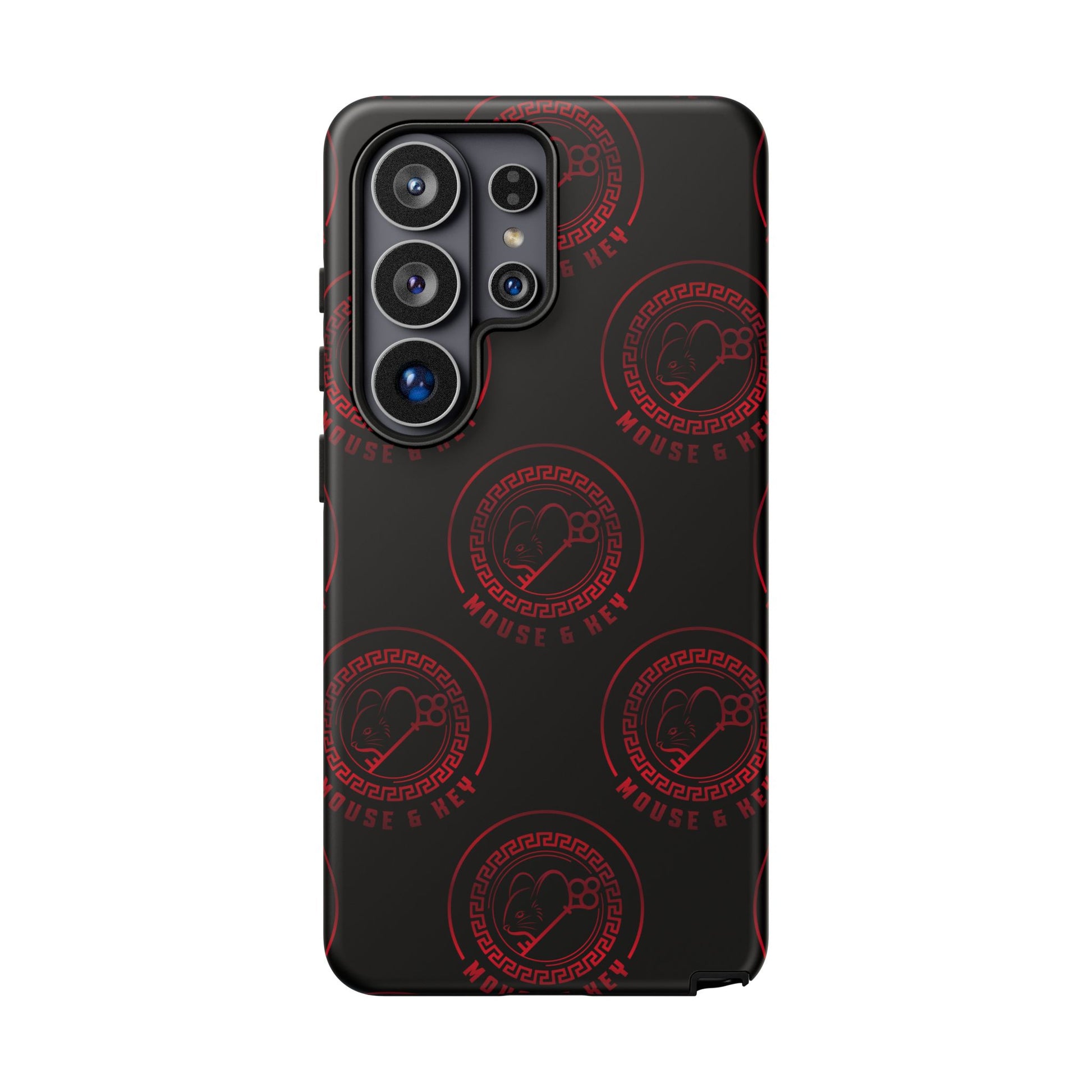 Coque de téléphone — Motif logo M&K à timbre rouge