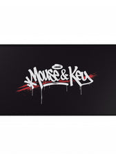 Mouse & Key Graffiti Gaming Desk Mat